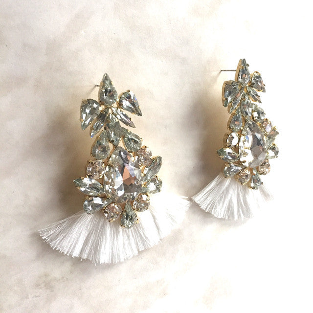 【ピアス・イヤリング】Grosse frangeフリンジピアス 【結婚式 ピアス イヤリング】