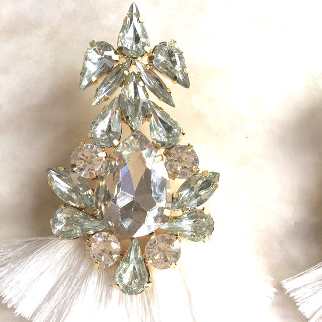 【ピアス・イヤリング】Grosse frangeフリンジピアス 【結婚式 ピアス イヤリング】