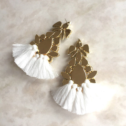 【ピアス・イヤリング】Grosse frangeフリンジピアス 【結婚式 ピアス イヤリング】