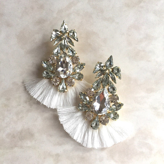 【ピアス・イヤリング】Grosse frangeフリンジピアス 【結婚式 ピアス イヤリング】