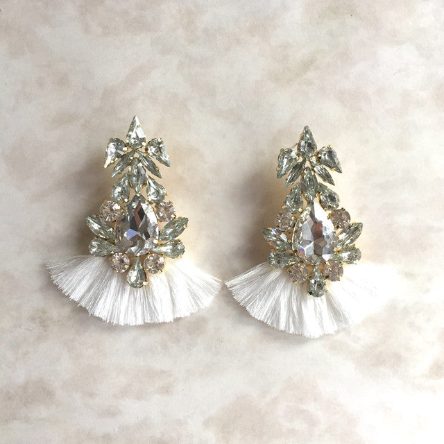 【ピアス・イヤリング】Grosse frangeフリンジピアス 【結婚式 ピアス イヤリング】