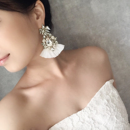 【ピアス・イヤリング】Grosse frangeフリンジピアス 【結婚式 ピアス イヤリング】