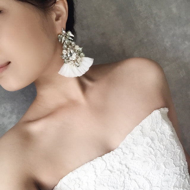 【ピアス・イヤリング】Grosse frangeフリンジピアス 【結婚式 ピアス イヤリング】
