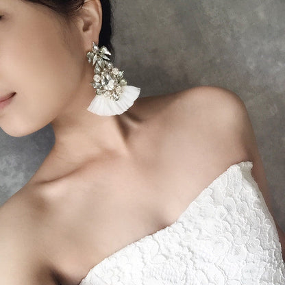 【ピアス・イヤリング】Grosse frangeフリンジピアス 【結婚式 ピアス イヤリング】