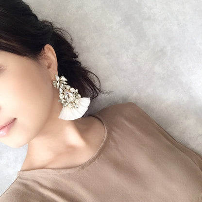 【ピアス・イヤリング】Grosse frangeフリンジピアス 【結婚式 ピアス イヤリング】