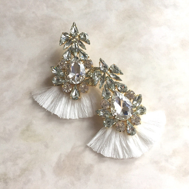 【ピアス・イヤリング】Grosse frangeフリンジピアス 【結婚式 ピアス イヤリング】