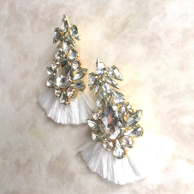 【ピアス・イヤリング】Grosse frangeフリンジピアス 【結婚式 ピアス イヤリング】