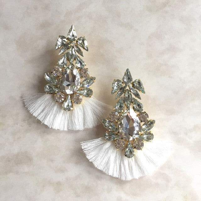 【ピアス・イヤリング】Grosse frangeフリンジピアス 【結婚式 ピアス イヤリング】