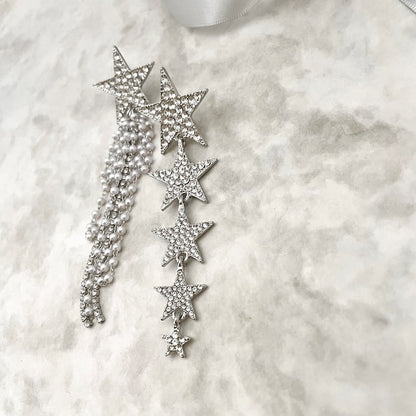 meteore アシンメトリースターピアス 【結婚式 ピアス イヤリング】