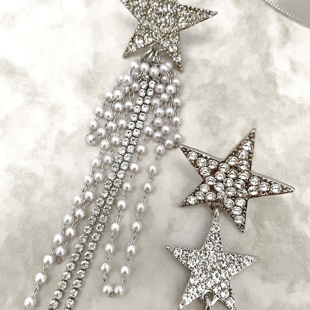 meteore アシンメトリースターピアス 【結婚式 ピアス イヤリング】