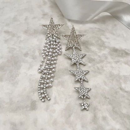 meteore アシンメトリースターピアス 【結婚式 ピアス イヤリング】