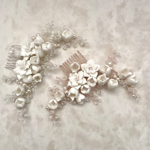 【ヘッドドレス】Jardin 小枝アクセサリーブライダルコーム 【結婚式 ヘアアクセサリー】