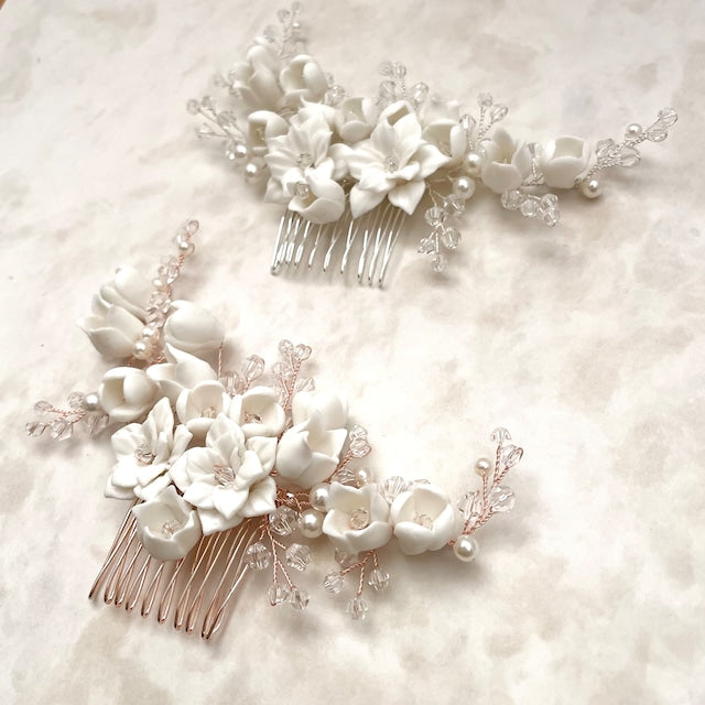 【ヘッドドレス】Jardin 小枝アクセサリーブライダルコーム 【結婚式 ヘアアクセサリー】