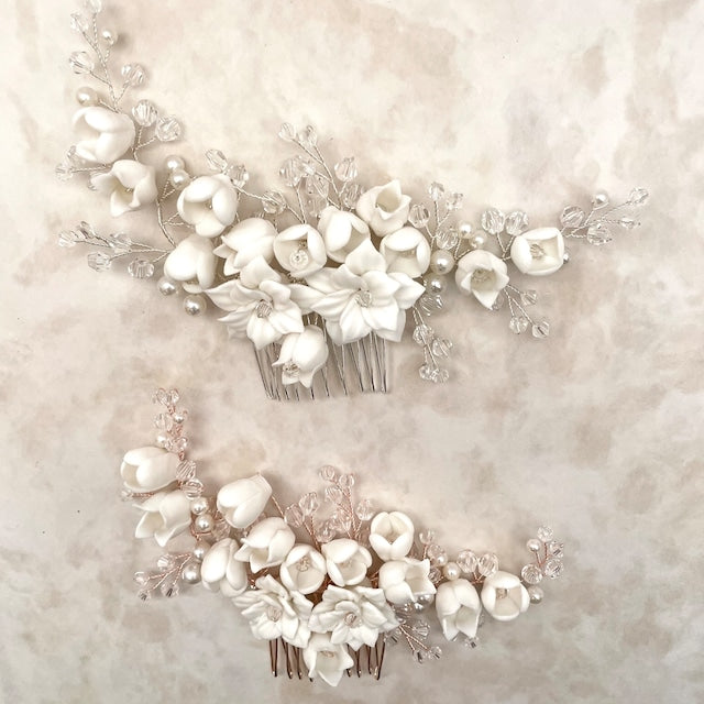 【ヘッドドレス】Jardin 小枝アクセサリーブライダルコーム 【結婚式 ヘアアクセサリー】