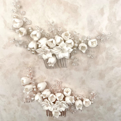 【ヘッドドレス】Jardin 小枝アクセサリーブライダルコーム 【結婚式 ヘアアクセサリー】