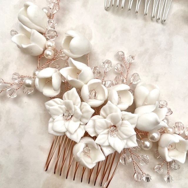 【ヘッドドレス】Jardin 小枝アクセサリーブライダルコーム 【結婚式 ヘアアクセサリー】