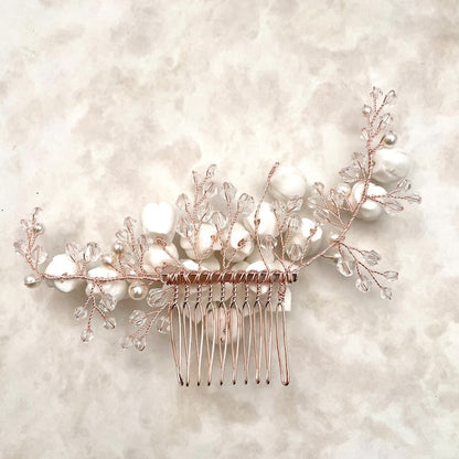 【ヘッドドレス】Jardin 小枝アクセサリーブライダルコーム 【結婚式 ヘアアクセサリー】