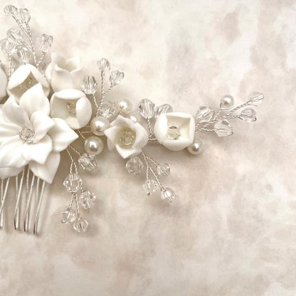 【ヘッドドレス】Jardin 小枝アクセサリーブライダルコーム 【結婚式 ヘアアクセサリー】