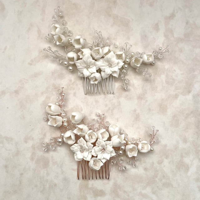 【ヘッドドレス】Jardin 小枝アクセサリーブライダルコーム 【結婚式 ヘアアクセサリー】