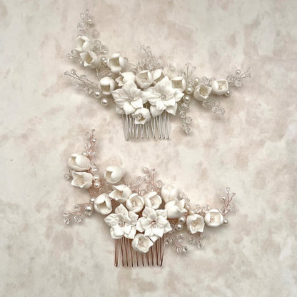 【ヘッドドレス】Jardin 小枝アクセサリーブライダルコーム 【結婚式 ヘアアクセサリー】