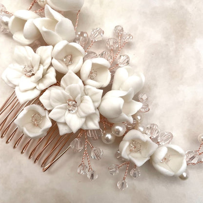 【ヘッドドレス】Jardin 小枝アクセサリーブライダルコーム 【結婚式 ヘアアクセサリー】