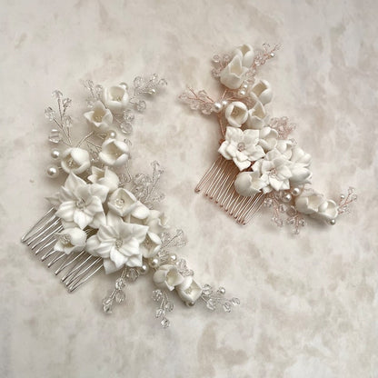 【ヘッドドレス】Jardin 小枝アクセサリーブライダルコーム 【結婚式 ヘアアクセサリー】