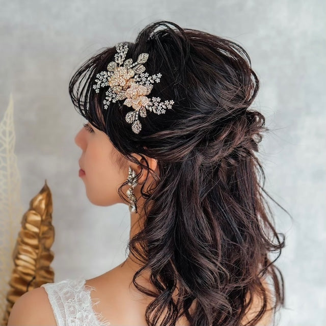 【ヘッドドレス】Kitty ブライダルビジューヘッドアクセサリー 【結婚式 ヘアアクセサリー】