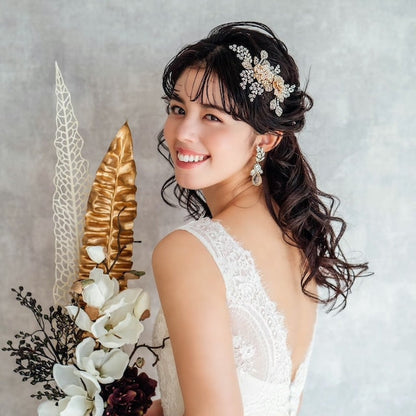 【ヘッドドレス】Kitty ブライダルビジューヘッドアクセサリー 【結婚式 ヘアアクセサリー】