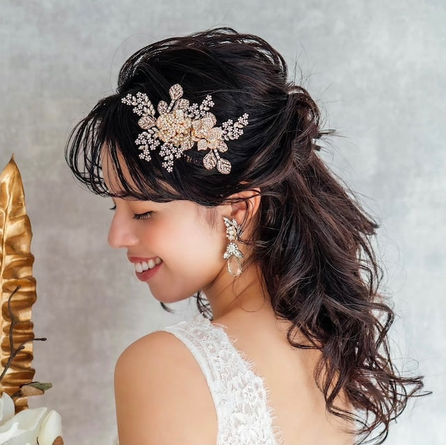 【ヘッドドレス】Kitty ブライダルビジューヘッドアクセサリー 【結婚式 ヘアアクセサリー】
