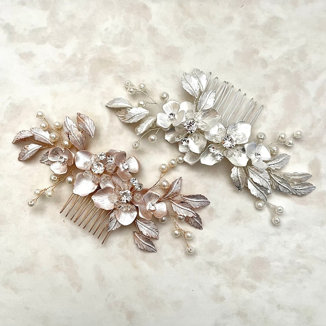 【ヘッドドレス】Natural Wedding ブライダルヘッドコーム 【結婚式 ヘアアクセサリー】