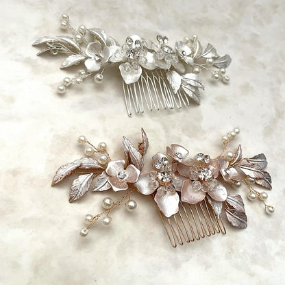 【ヘッドドレス】Natural Wedding ブライダルヘッドコーム 【結婚式 ヘアアクセサリー】