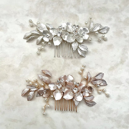 【ヘッドドレス】Natural Wedding ブライダルヘッドコーム 【結婚式 ヘアアクセサリー】