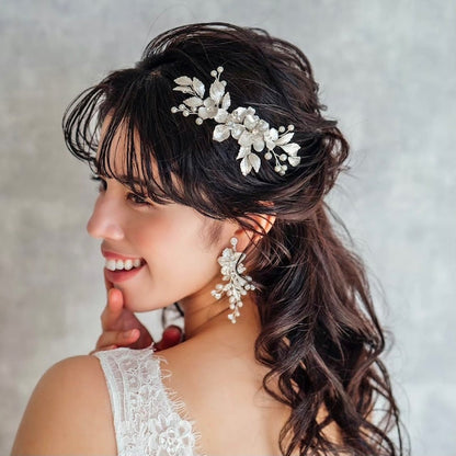 【ヘッドドレス】Natural Wedding ブライダルヘッドコーム 【結婚式 ヘアアクセサリー】