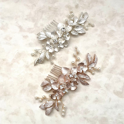 【ヘッドドレス】Natural Wedding ブライダルヘッドコーム 【結婚式 ヘアアクセサリー】