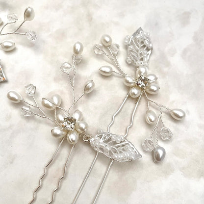 【ヘッドドレス】tendre ブライダルヘアピンセット 【結婚式 ヘアアクセサリー】