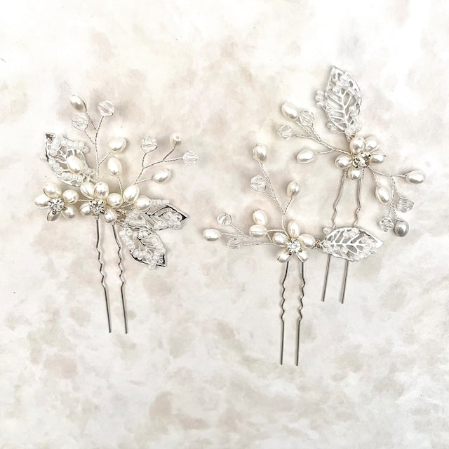 【ヘッドドレス】tendre ブライダルヘアピンセット 【結婚式 ヘアアクセサリー】