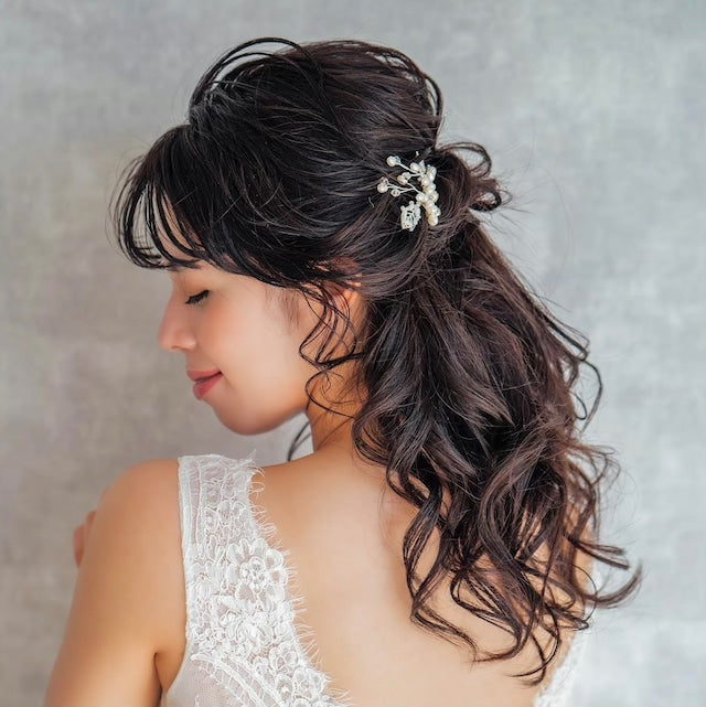 【ヘッドドレス】tendre ブライダルヘアピンセット 【結婚式 ヘアアクセサリー】