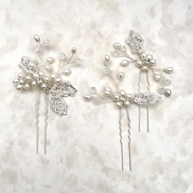 【ヘッドドレス】tendre ブライダルヘアピンセット 【結婚式 ヘアアクセサリー】