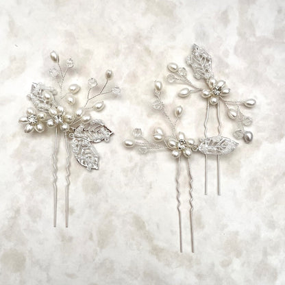 【ヘッドドレス】tendre ブライダルヘアピンセット 【結婚式 ヘアアクセサリー】