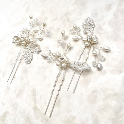 【ヘッドドレス】tendre ブライダルヘアピンセット 【結婚式 ヘアアクセサリー】