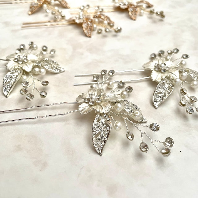 【ヘッドドレス】pixie 小枝アクセサリーヘアピンセット 【結婚式 ヘアアクセサリー】