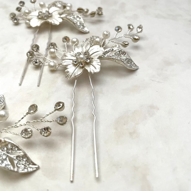 【ヘッドドレス】pixie 小枝アクセサリーヘアピンセット 【結婚式 ヘアアクセサリー】