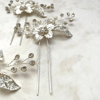 【ヘッドドレス】pixie 小枝アクセサリーヘアピンセット 【結婚式 ヘアアクセサリー】