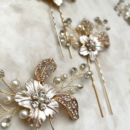 【ヘッドドレス】pixie 小枝アクセサリーヘアピンセット 【結婚式 ヘアアクセサリー】