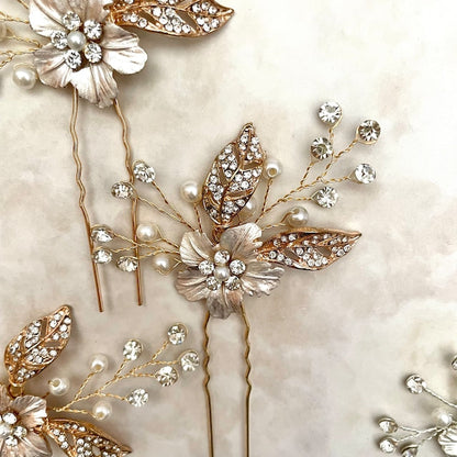 【ヘッドドレス】pixie 小枝アクセサリーヘアピンセット 【結婚式 ヘアアクセサリー】