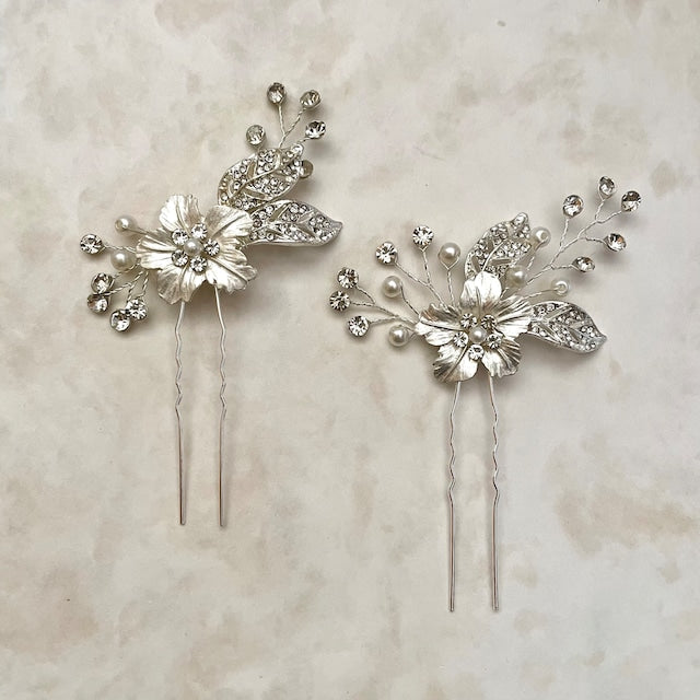 【ヘッドドレス】pixie 小枝アクセサリーヘアピンセット 【結婚式 ヘアアクセサリー】