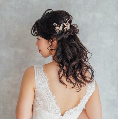 【ヘッドドレス】pixie 小枝アクセサリーヘアピンセット 【結婚式 ヘアアクセサリー】