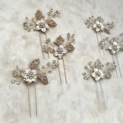 【ヘッドドレス】pixie 小枝アクセサリーヘアピンセット 【結婚式 ヘアアクセサリー】