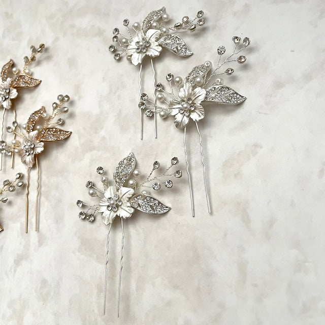 【ヘッドドレス】pixie 小枝アクセサリーヘアピンセット 【結婚式 ヘアアクセサリー】