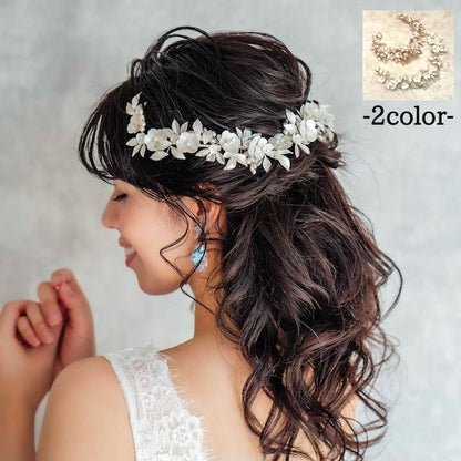 【ヘッドドレス】digne ブライダルヘッドアクセサリー 【結婚式 ヘアアクセサリー】